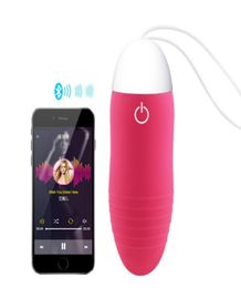 Vibrators APP Bluetooth Wireless Remote Control Jump Egg Waterproof Strong Vibrating Eggs Sexo Vibrator Adult Toy Sex Products For1608157