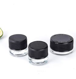 5ml 9ml Wax Glass Jar Bottle with Childproof Lid for Dry Herb DAB Extracts Thick Oil Concentrate Container Custom Sticker Availabl9094113