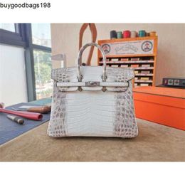 Designers Handbags Himalayans Bags Designer Master Gao Handmade Himalayans Crocodile Leather Handbag 30cm Luxury HigClass Womens Large