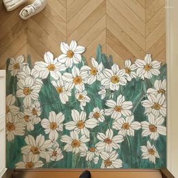 Carpets Home Decoration Sunflower Anti Slip Living Room Cuttable Porch Foyer Entrance Mat Carpet