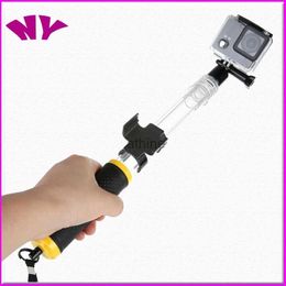 Selfie Monopods Portable Selfie Sticks Floaty Monopod Gopole For Go pro Hero5 4 3+3 Hero5 Diving camera Sport selfie Stick Smartphone Live Video YQ240110