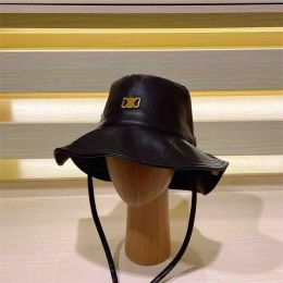 Fashion Letter Bucket Hats Luxury Designer Hiking Sunhat Classic Leather Caps Unisex Casual Hats Outdoor Casquette Boater Cap GB2401106BF