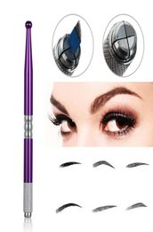 Permanent Makeup Eyebrow Pen Tattoo Manual Microblading Needles Cosmetic Embroidery Blade Red Gold Pink Tattooing Supplies5727474