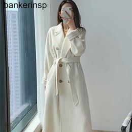 Luxury Coat Maxmaras 101801 Pure Wool Coat Cashmere Wool Coat Versatile Coat Off Season Clearance Fashion and Elegant Luxury StyleGSXW