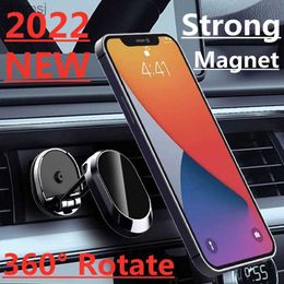 Cell Phone Mounts Holders Car Phone Holder Magnet Mount Universal Mobile Cell Phone Stand GPS Support For 13 12 X LG YQ240110