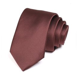 High Quality Men's Brown Tie 7CM Ties For Men Fashion Formal Neck Tie Gentleman Business Suit Work Party Necktie With Gift Box 240109