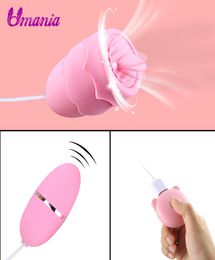 Lip Licking Vibration And Vibrator Egg 10 Frequency Strong Stimulation Usb Rechargeable Clitoral Sucking Wand Sex Toy For Women Y17889480