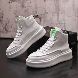 High Tops For Men White Black Causal Platform Skateboard Shoes Loafers Luxury Designer Sports Walking Sneakers Zapatos Hombre