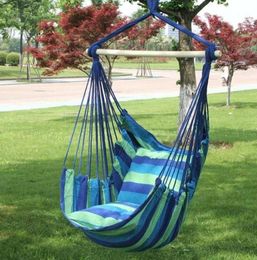 New Hammock Chair Hanging Chair Swing Chair Seat With 2 Pillows For Indoor Outdoor Garden Y2003276538155