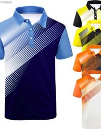 Men's T-Shirts Men's Casual Polo Shirt Graphic Print Geometry Turndown Outdoor Sport Short Sleeve Button-Down Print Clothing ApparelL240110