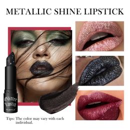 newst Waterproof Nude Glitter Lipstick 7 Colors Long Lasting Non-stick Cup Velve Red Mermaid Sexy Shimmer Lipsticks Makeup Cosmetic