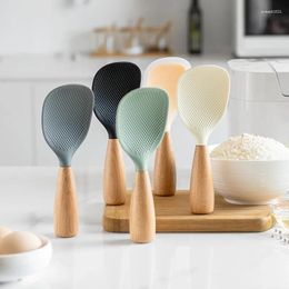 Dinnerware Sets 1Pcs Silicone Spoon Non-stick Cooking Anti-scalding Pot Rice High-temperature-resistant Durable Kitchen Gadgets