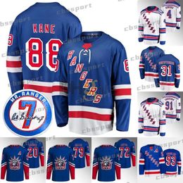 NY Rangers 31 Igor Shesterkin Hockey Jersey New York 16 Vincent Trocheck Ryan Lindgren Adam Fox Mika Zibanejad Artemi Panarin K'Andre Miller Chris Kreider Will Cuylle