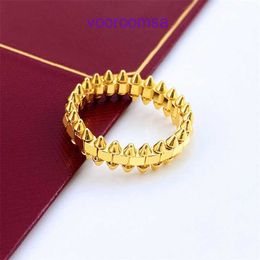 Designer Jewellery Carter Classic Rings For Women and Men Gold Plated Card Higher Version Rotating Bullet Head Willow Nail Bead Edge Mens With Original Box Pyj DDE5