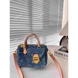 Luxo denim travesseiro saco designer saco feminino boston sacos de boliche moda crossbody bolsa designer bolsa de ombro