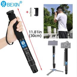 Monopods Bexin Portable Lightweight Flexible Pocket Mini Dslr Camera Unipod Monopod Pole for Gopro Slr Micro Single Camera Photography