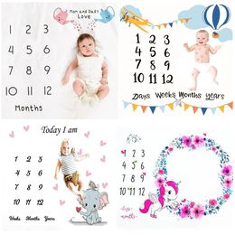 Shorts Cute Infant Portray Newborn Baby Milestone Background Blankets Photography Backdrop Cloth Photo Props Receiving Calendar Mat