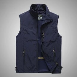 Outdoor Men's Vest Spring and Autumn Windproof Zipper Sleeveless Vest Military Tactical Sports Jacket Plus Size 7XL Ropa Hombre 240110