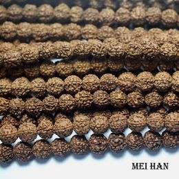 Necklaces Meihan (108 Beads/set) Natural Rudraksha Vra Bodhi 78mm Smooth Round Beads for Jewelry Diy Women Bracelet Necklace