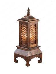 Table Lamps Southeast Asian Style Thai Antique Bedroom Solid Wood Bedside Lamp Chinese