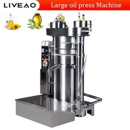 New Stainless Steel Oil Press Household Commercial Small Full Automatic Hot And Cold Domestic Oil Press Low Noise