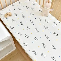 Fitted Sheet Crib Baby Bedding Set Waterproof Mattress Cover Protector 130x70cm Todller Bedspread Boys Bed 240109