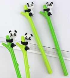 Novel Koala Panda Monkey Climb up Tree Bamboo Gel Pen Black Ink 05mm Creative Fashion Stationery WJ0308361330