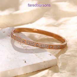 Carter Designer Bracelets for women and men Fashionable 18K gold bracelet with design full of stars micro inlaid diamond Have Gift Box