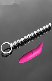 2 PcsLot Vibrator And 149mm Blocked urethral for men penis plug sound stimulate masturbation man sex toys products toy Y18929038766048