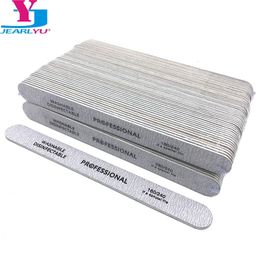 100pcs Professional Wooden Nail File Emery Board Strong Thick 180240 Grit for UV Gel Polish Manicure Acrylic Supplies Tool Set 240109