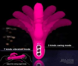 Rabbit Vibrator 360 Degree Rotating Vibrator Big Vibrating Dildo Clitoris Stimulator G Spot Vibrator Adult Sex Toys for Women S1812341842