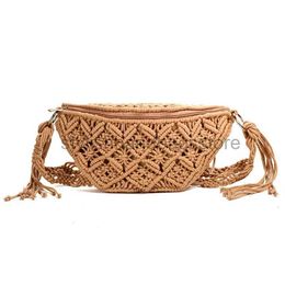 Shoulder Bags Waist bag cotton woven outdoor wallet summer new wild personality fashion handbagstylishhandbagsstore