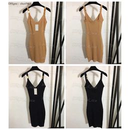 Dress Designer Womens Tank Luxury Brief Knitted Dresses Spring Summer Slim Girls Dress es