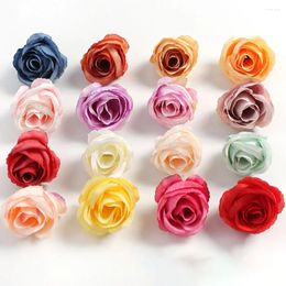 Decorative Flowers Simulated Small Flower Bud Diy Corsage Wrist Accessories Christmas Wreath Candy Box Cake Decor