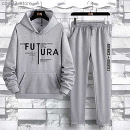 Men's Tracksuits 2024 Fashion Tracksuit Jogging Suit Spring Men's Clothing Running Sets 2 Pieces Sport Hooded Sweatpant Korean Outfit Clothes Q230110
