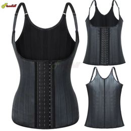 Women Latex Waist Trainer Women Binders Shapers Modelling Strap Corset Colombian Girdles Body Shapewear Faja Shape Sport Vest 240109