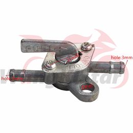 Motorcycle Fuel Petrol Tank Switch Tap Petcock Gasoline Valve With Two Ends On/Off Switches For Motorcross Motorbike 50cc-160cc Quad Pro Pit Dirt Bikes Scooter Buggy