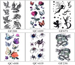 Beautiful Cute Sexy Body Art Beauty Makeup Cool Waterproof Temporary Tattoo Stickers For Girls And Man Tatouage Temporaire8577302