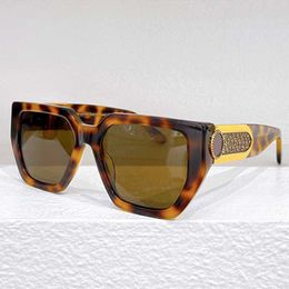 24ss Brand designer sunglasses Z2038E new fashionable retro women sunglasses agate Colour acetate frame gold metal logo UV400 brown lenses party glasses top quality