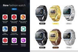 Watches KW18 Super Slim Smart watch Fit men women Call Reminder Heart Rate Monitor Square Smart Sport Bracelet for Android IOS iPhone