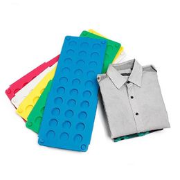 Other Home Garden 100Pcs Wholesale Magic Fast Speed Folder Clothes Shirts Folding Board For Kids Fold Garment Drop Delivery Dhrum