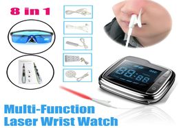 LASTEK 8 in 1 Family Medical Tools Kit Watch Therapy Device + 5 Kinds Treatment Accessories + 650nm Goggles + Meridian Acupuncture Pen7090883