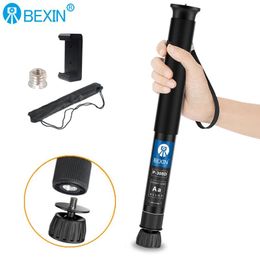 Monopods Bexin Extendable Lightweight Portable Mini Camera Monopod Phone Stand Handheld Unipod Dslr Camera Video Monopod for Sony Canon