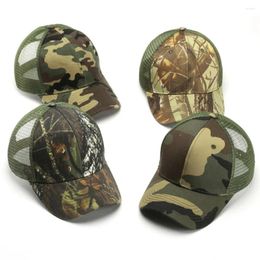 Ball Caps Outdoor Visor Hat Camo Camping Adjustable Hunting Hiking Camouflage Baseball Cap Mesh Snapback Trucker Hats