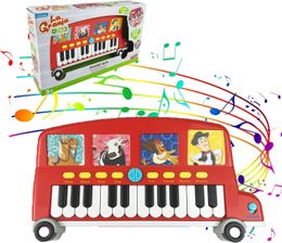 La Granja De Zenon 24 keys Piano Multifunction Musical Instrument for Infant Toddlers Early Educational Toys Farm 240109