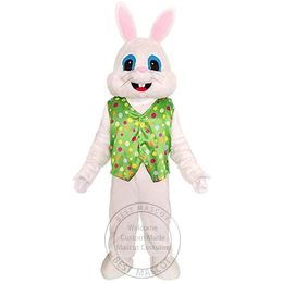 Halloween Super Cute White Bunny Rabbit mascot Costume for Party Cartoon Character Mascot Sale free shipping support customization