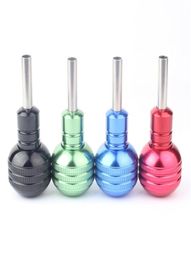 YILONG 1Pcs 35MM Pro Aluminum Alloy Tattoo Grip With Back Tattoo Machine Supplies Handle Gun Tube 5 Color5631620