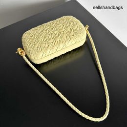 Botega Knot On Strap Knot Minaudiere With Strap Padded Intreccio Leather Minaudiere With Strap Shoulder Bag Height 12cm Width 20cm Depth 5.5cm Handle Drop 20cm 7TI4 yi