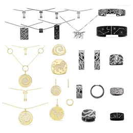 Stud Earrings Amis 925 Sterling Silver Beidou Star Theme Galaxy Leo Necklace Ring Bracelet Fun Style Fashion Versatile Casual Jewellery