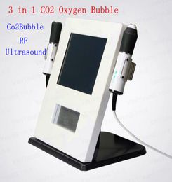 3 in 1 Oxygen Ultrasound RF Face Oxygen Co2 Bubble Skin Care Facial Machine Wrinkle Remover Beautifu Equipment DHL 4664657